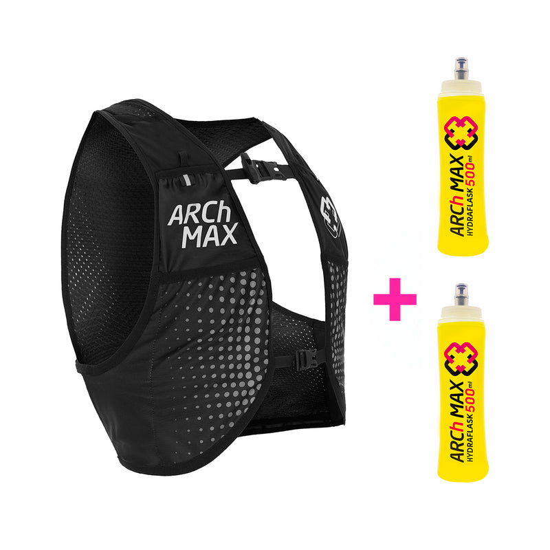 HV-8 Unisex Black + 2 Hydraflask 500ml