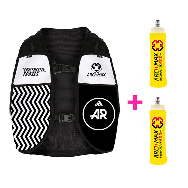 INFINITE TRAILS 2023 Black | aR Flat + 2 Hydraflask de 500ml