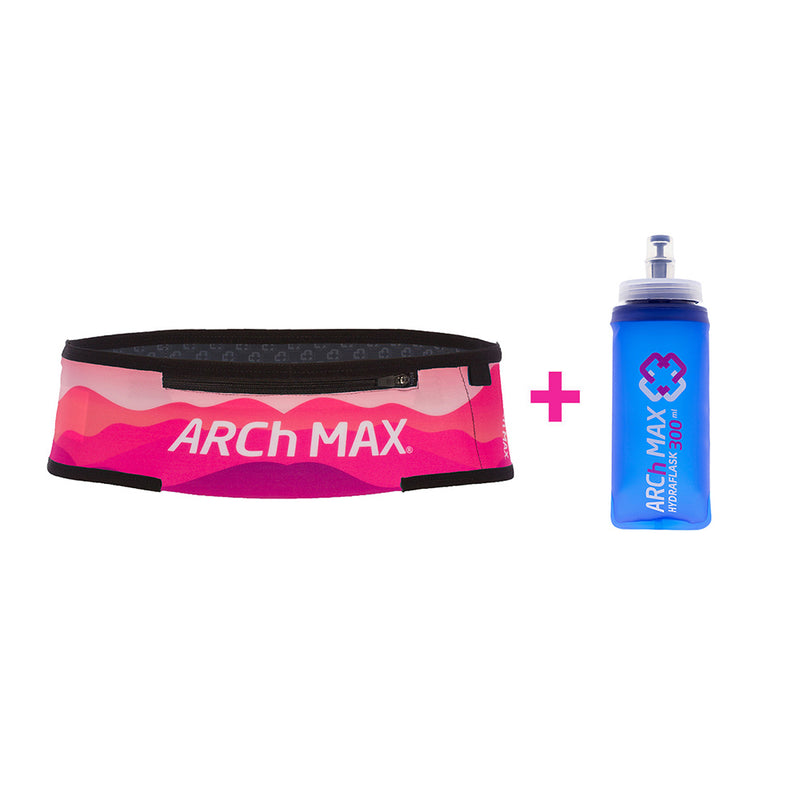 Ceinture Pro Zip Rose + 1 Hydraflask de 300ml