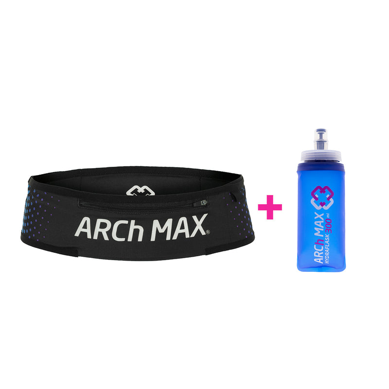 Ceinture PRO Trail Bleu + 1 Hydraflask 300ml