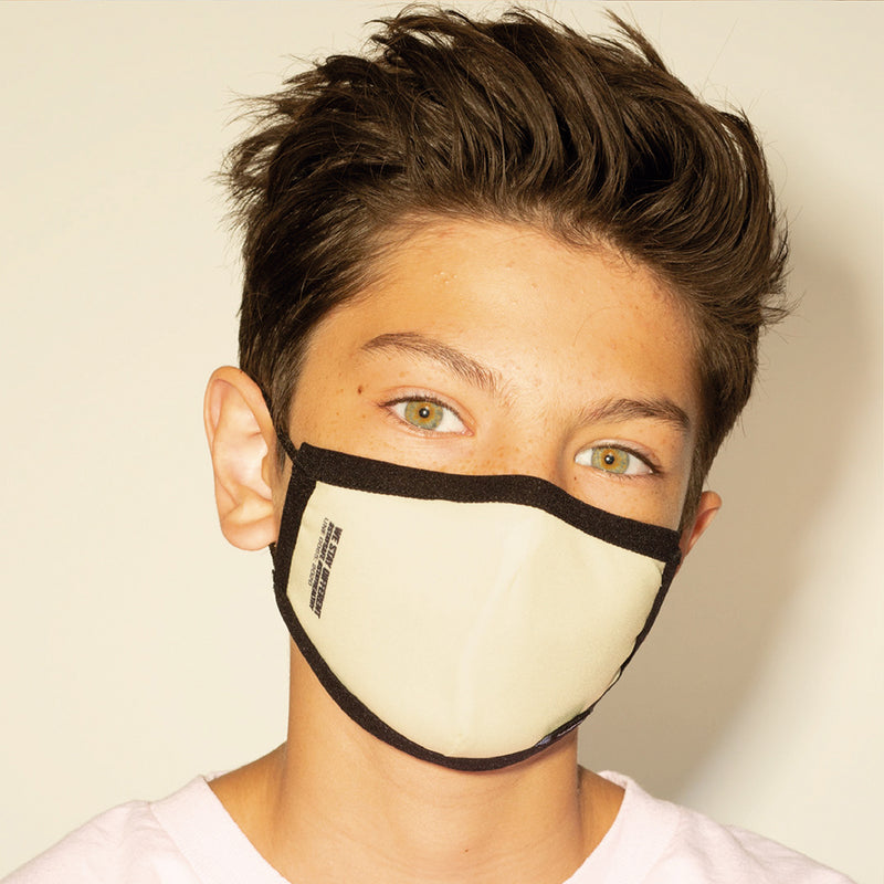 Eco Mask Infantil - Jaune - 50 Lavados - Spécification européenne CWA 17553:2020