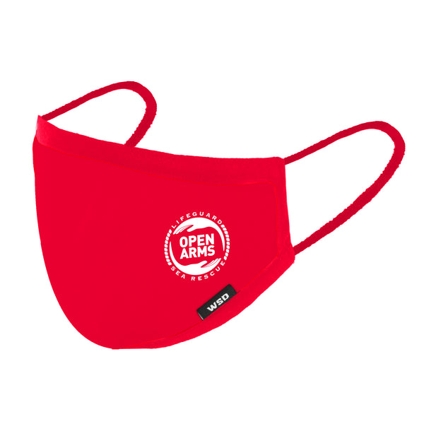 Eco Mask Open Arms Adulto - Vermell - 50 Lavados - Especificació Europea CWA 17553:2020