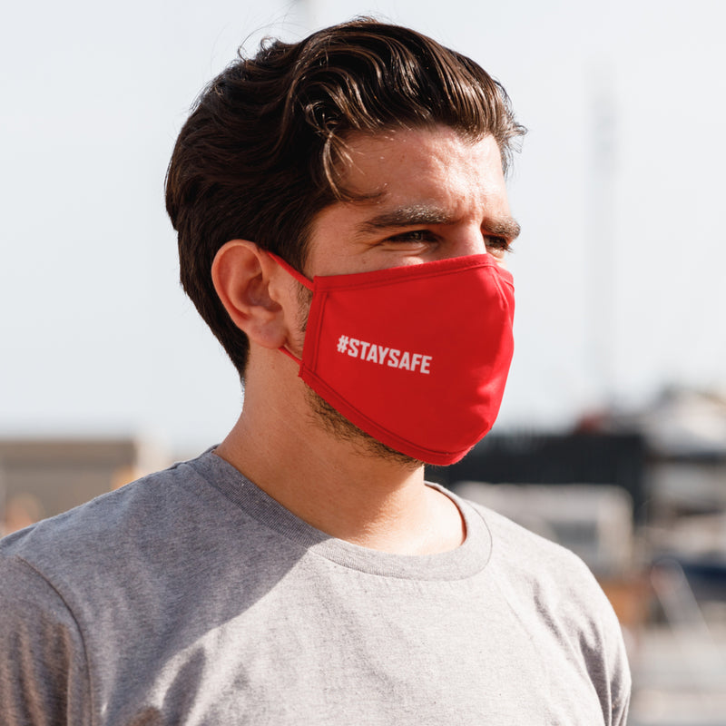 Eco Mask Open Arms Adulto - Rouge - 50 Lavados - Spécification européenne CWA 17553:2020