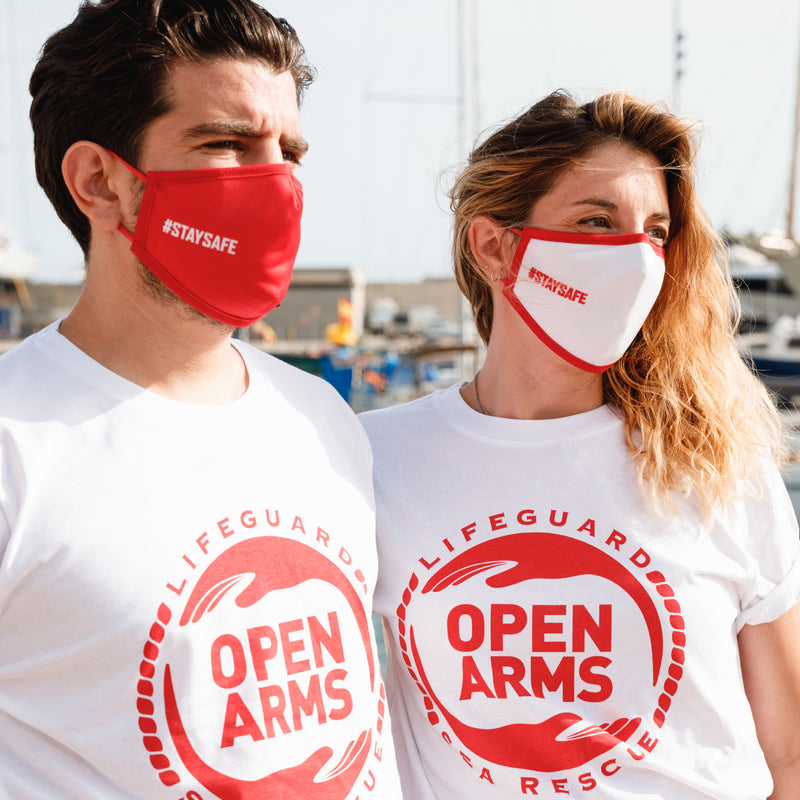 Eco Mask Open Arms Adulto - Blanc - 50 Lavados - Spécification européenne CWA 17553:2020