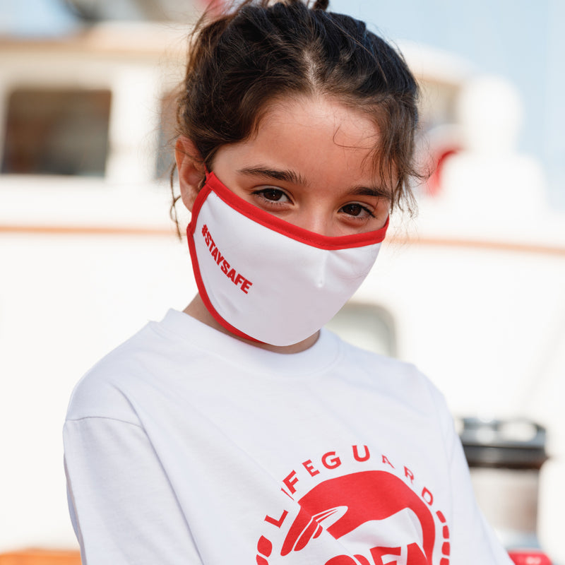 Eco Mask Open Arms Infantil - White - 50 Lavados - European Specification CWA 17553:2020