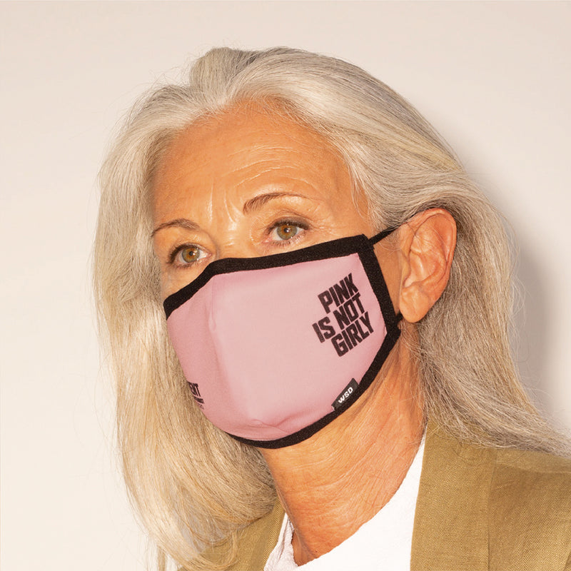 Eco Mask Adultos - Pink Is Not Girly - 50 Lavados - European Specification CWA 17553:2020